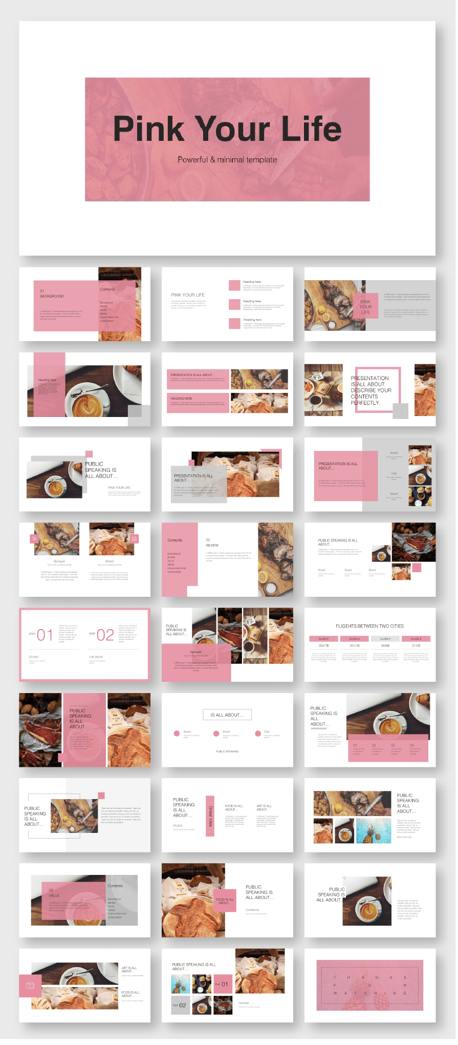 Pink Creative Presentation Template Original and High Quality