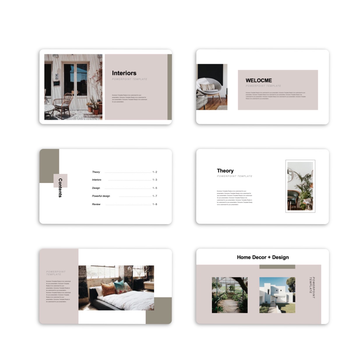 Creative Modern Interior Design PowerPoint Template Original and High
