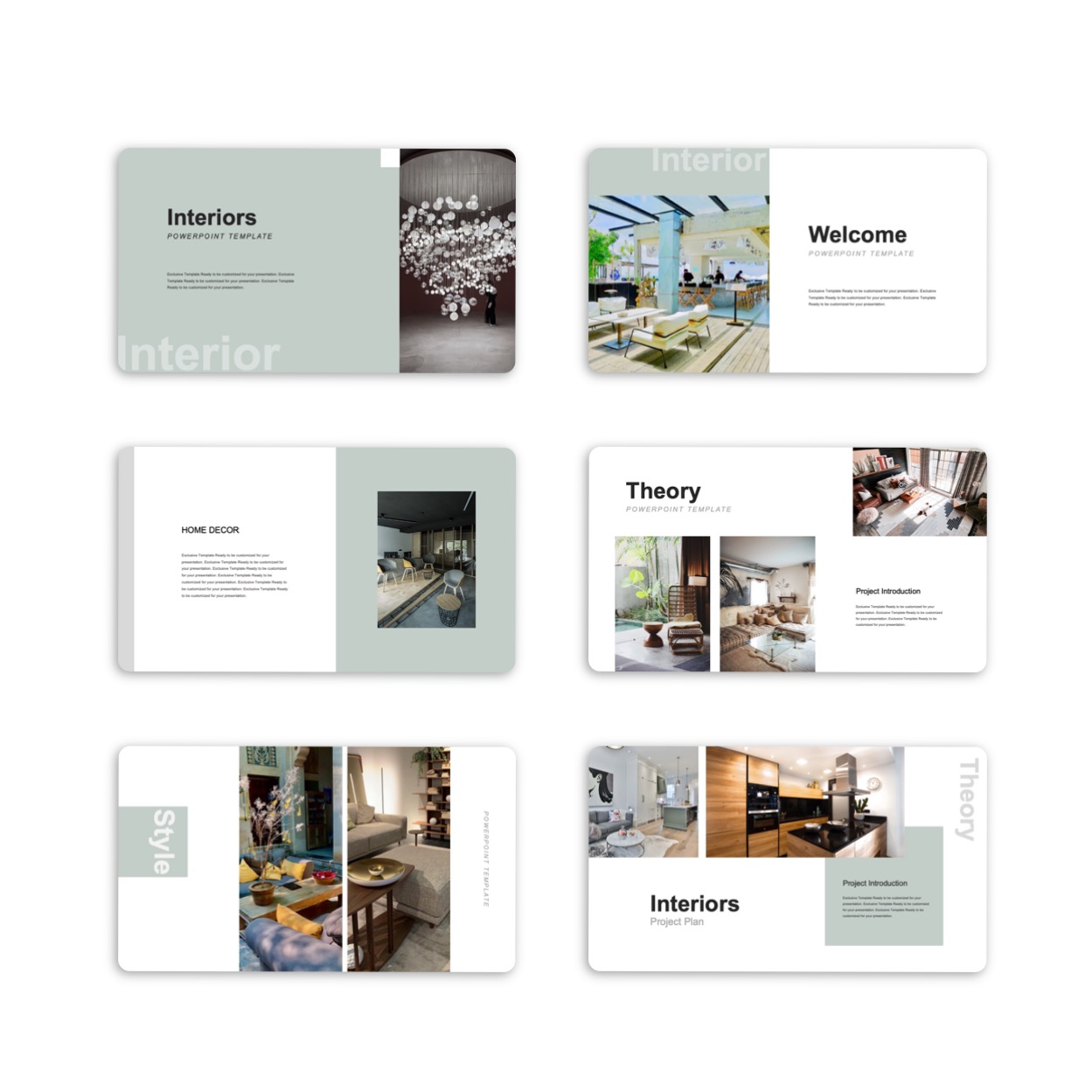 Creative Modern Interior Design PowerPoint Template Original and High