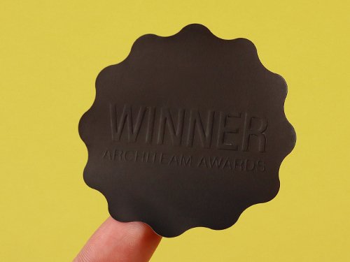 Textured Black Paper Stickers | Fast Printing Australia