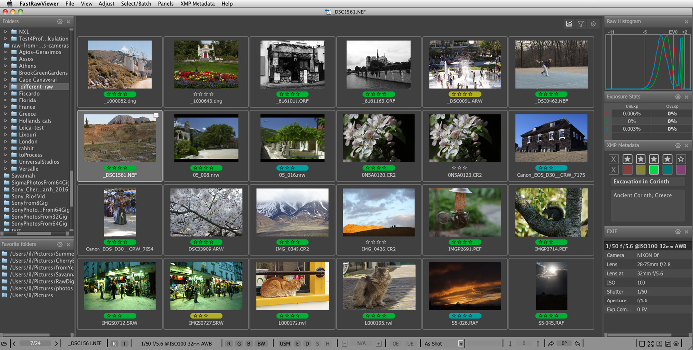 Supported Cameras and RAW Formats FastRawViewer