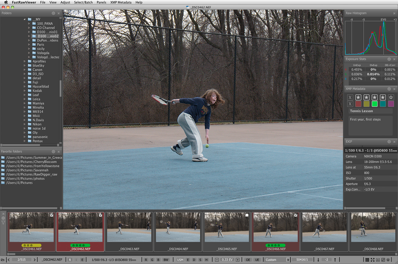 NEF Viewer for Mac OS X and Windows FastRawViewer