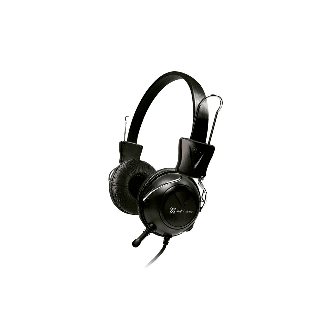 HEADSET KSH320 STEREO WITH MIC KLIP C/CONT VOL/3.5MM/2 JACK/NEGROSKU