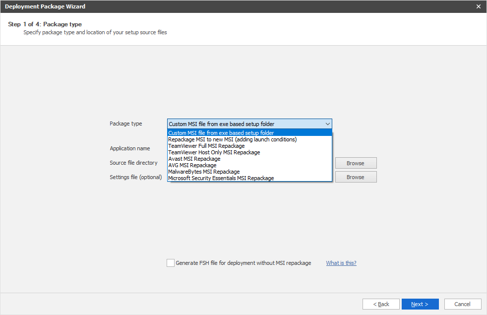Conver exe msi wrapper passaflowers