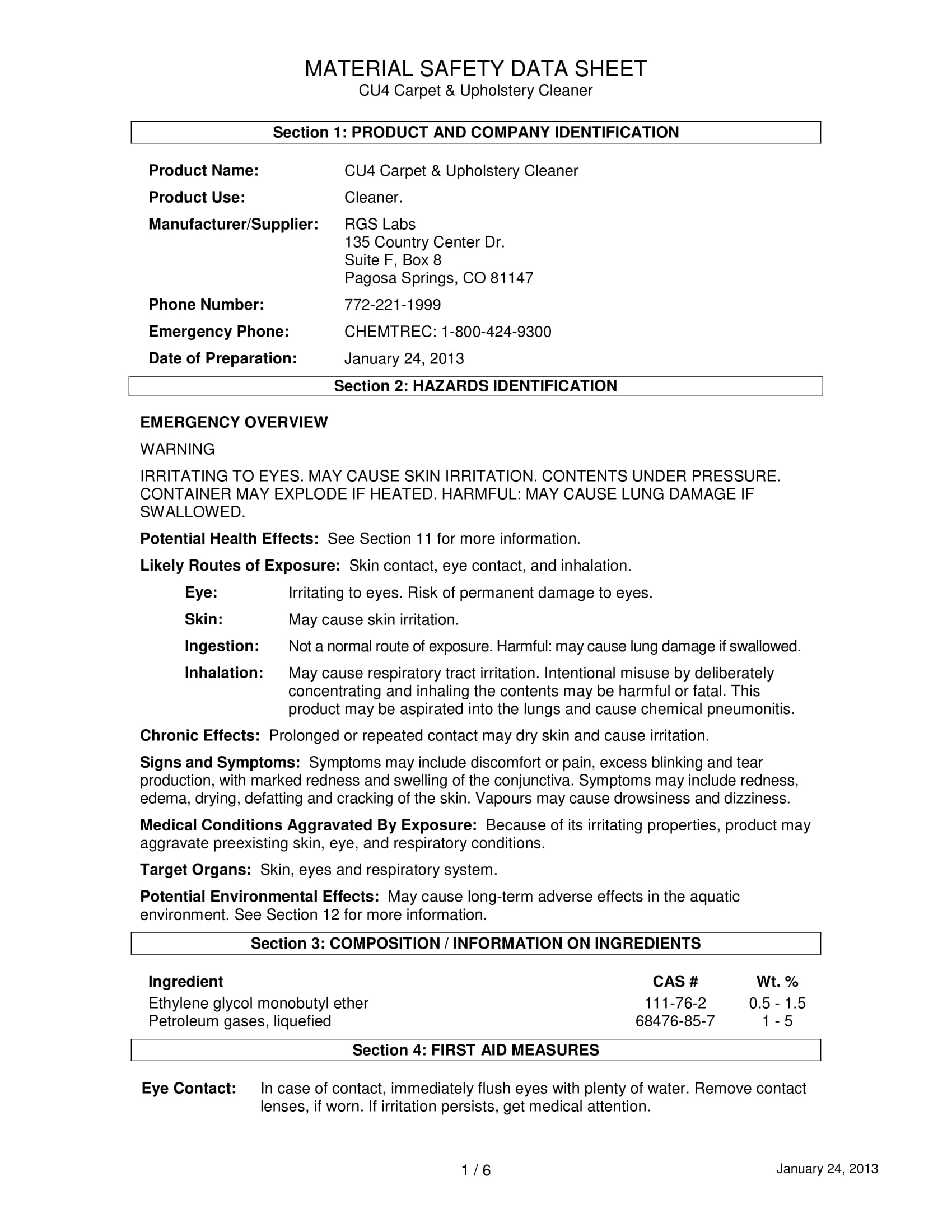 Carpet Cleaner Safety Data Sheet Carpet Vidalondon