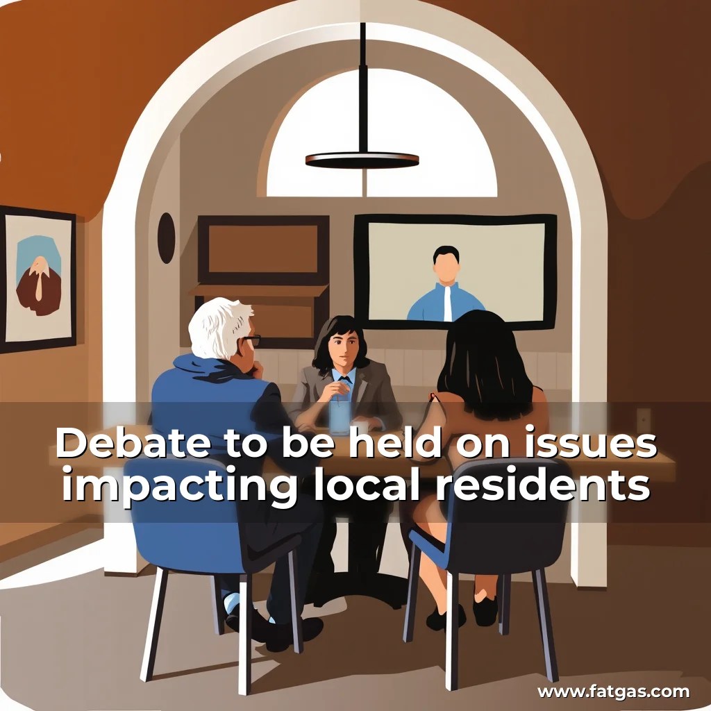 Debate to be held on issues impacting local residents