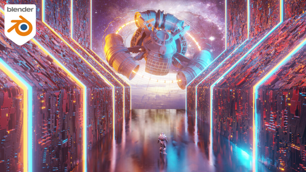 Easy Space Scene Tutorial in Blender SciFi Concept Art In Blender