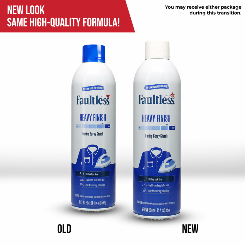 Faultless Heavy Finish Ironing Spray Starch Fabric Care Faultless