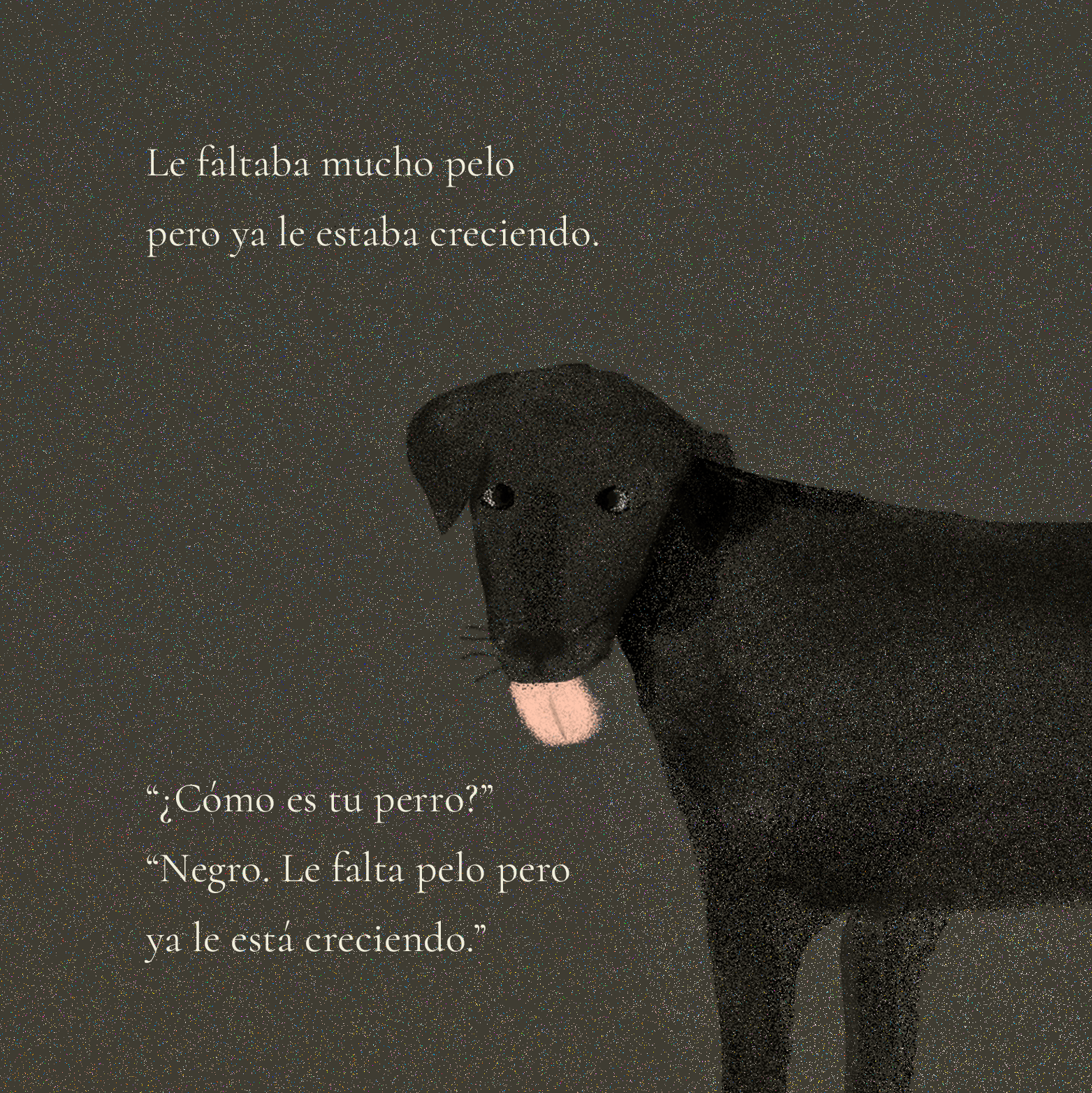 Cuento Un simple perro negro Fauna Querida