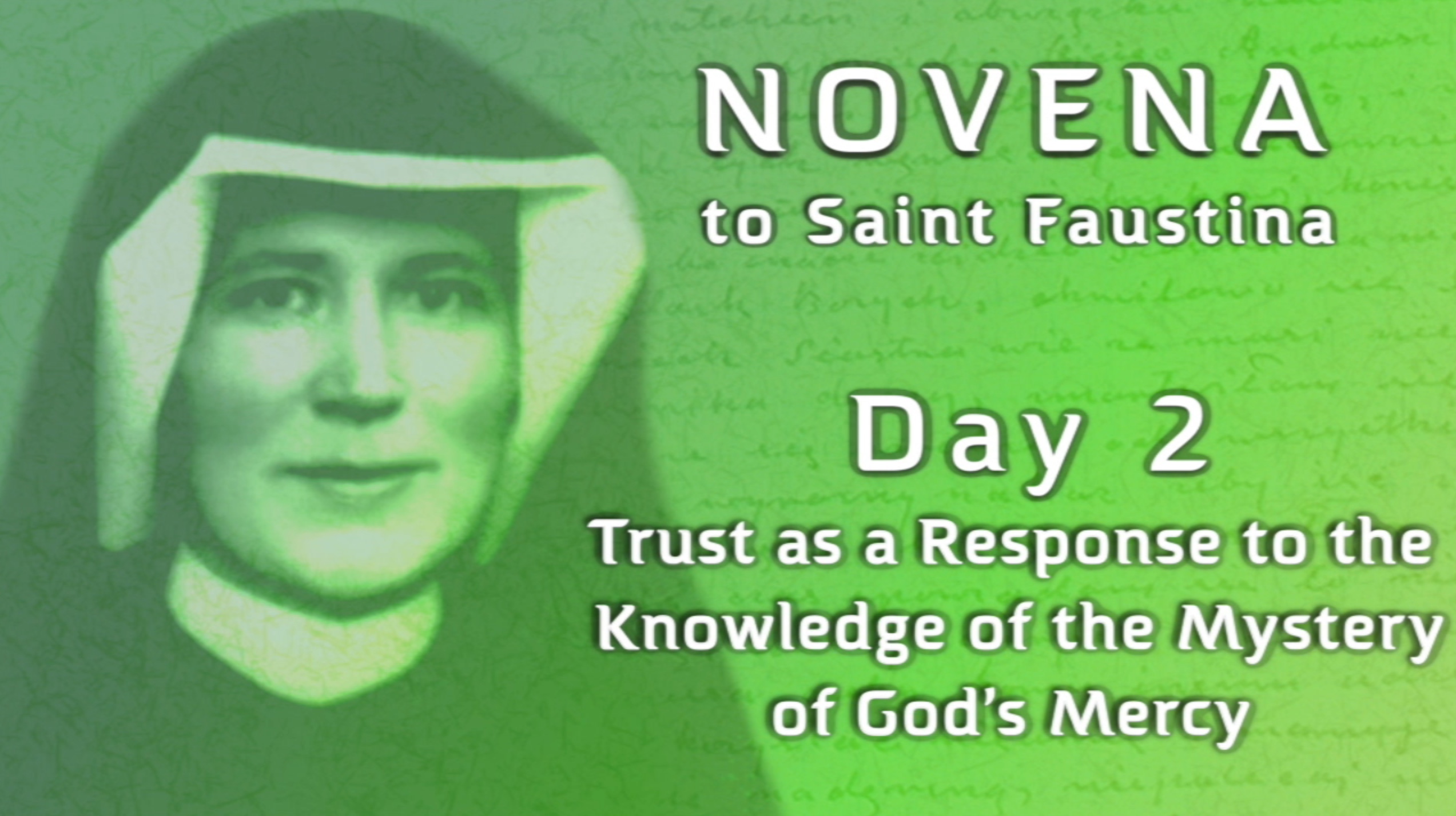 Novena to Saint Faustina 2022 F A U S T I N U M. P L