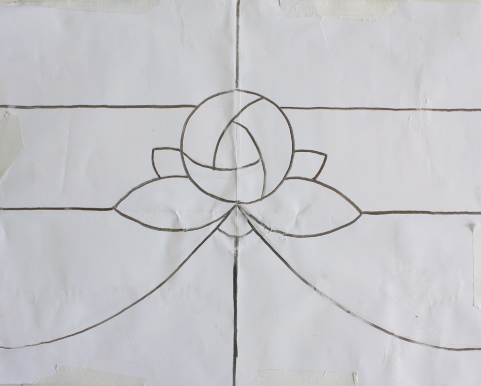 Faux Stained Glass Window