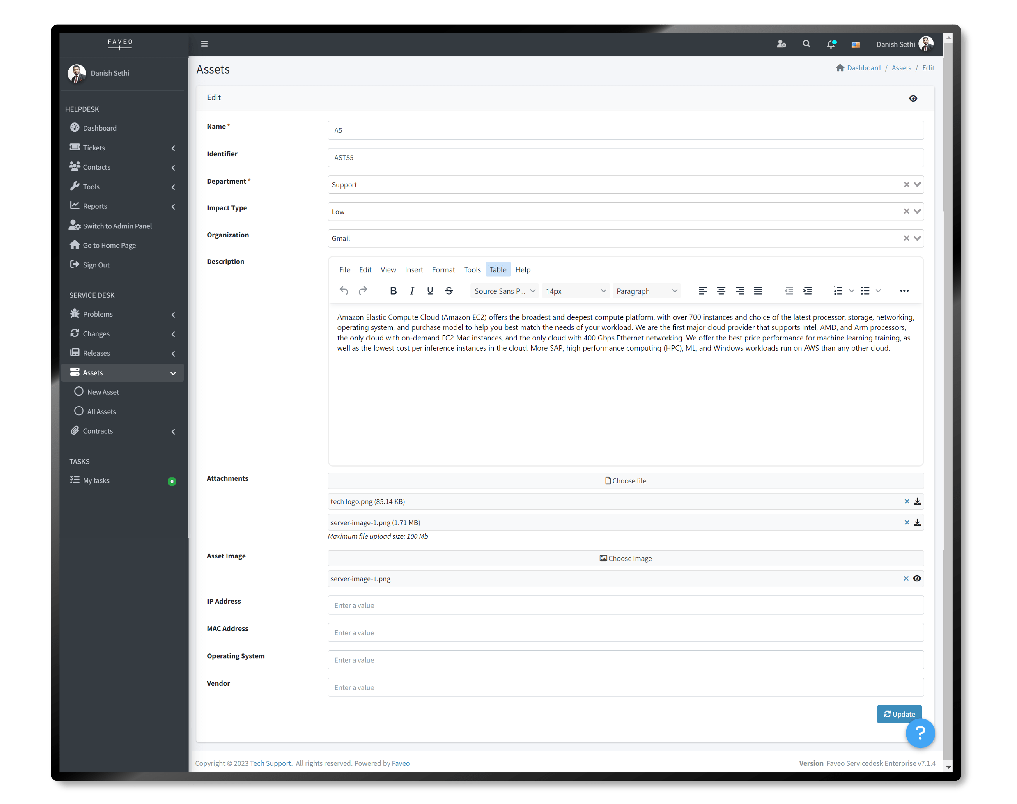 Asset Management Faveo Helpdesk Software