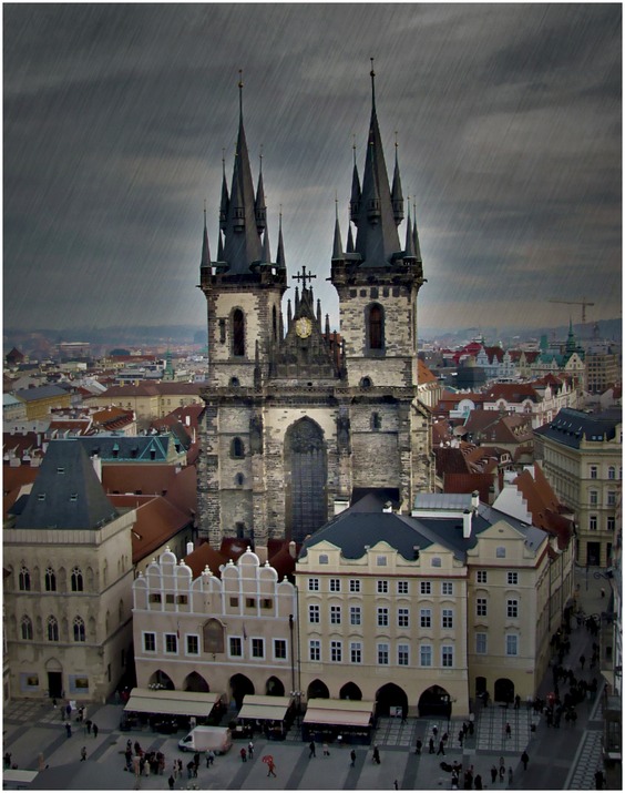 Rain in Prague Telegraph