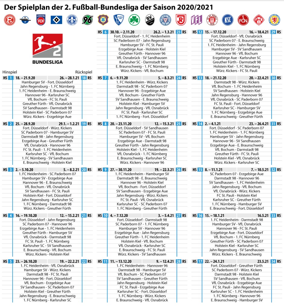 Bundesliga Spielplan 2020/21 Zum Ausfüllen : Fußball-Bundesliga 2020/21: Bayern gegen Schalke zum Auftakt