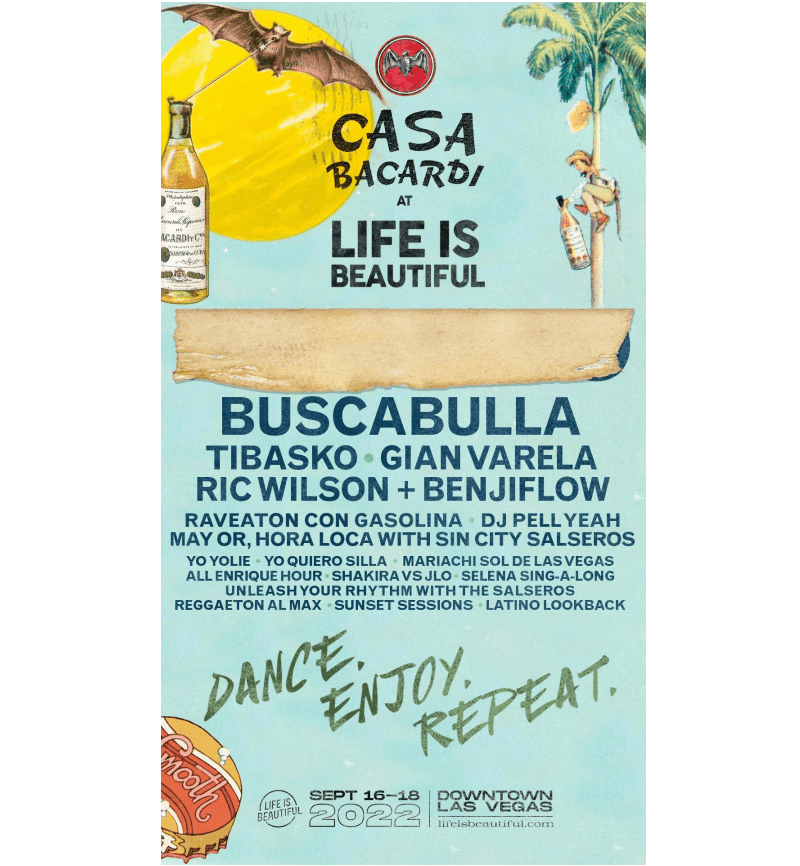 banana pudding festival 2023 LIFE IS BEAUTIFUL BACK BACARDÍ RUM WITH AN EXCLUSIVE LATIN