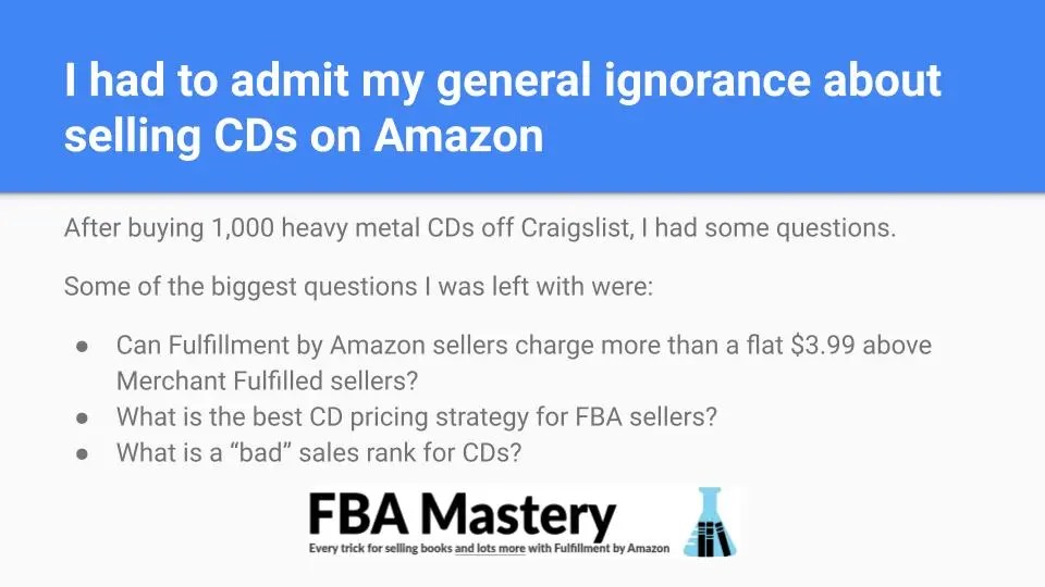 Interview The man who sold 50,000+ used CDs on Amazon