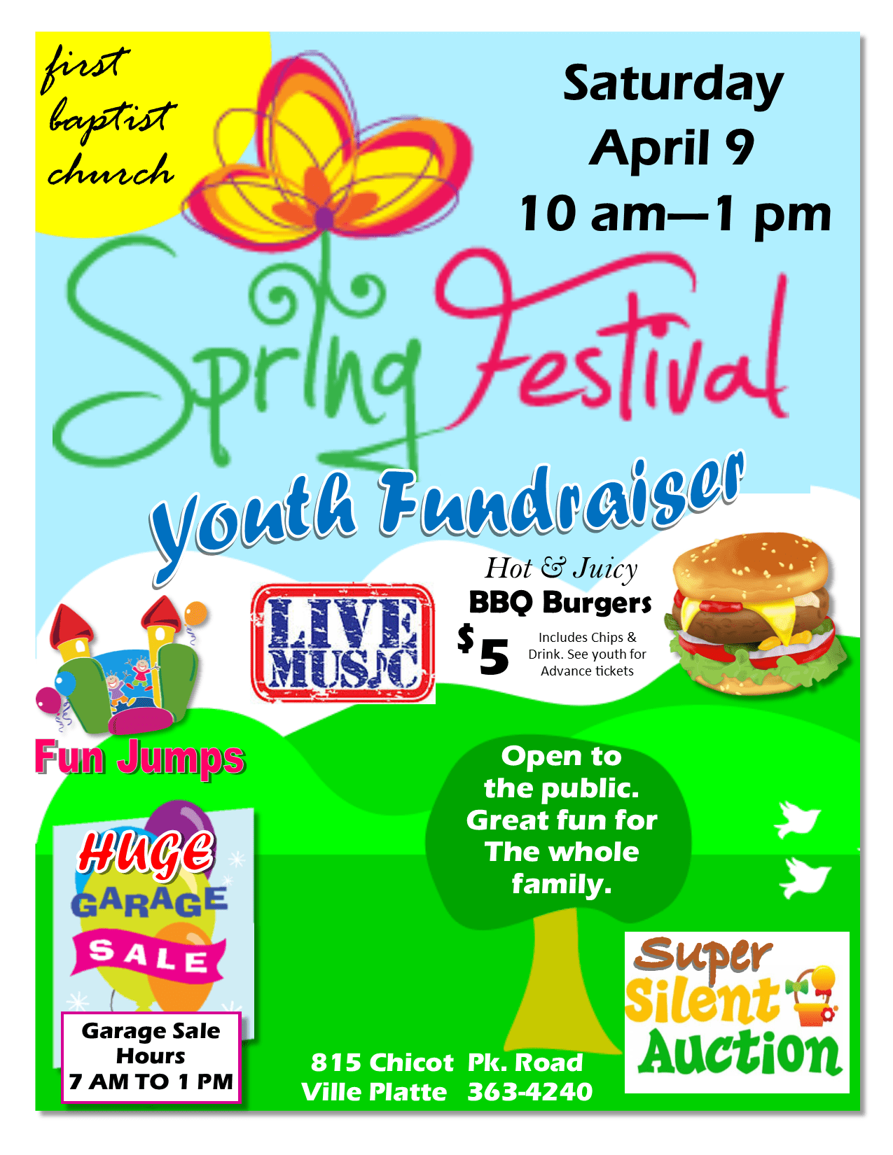 Spring Festival Youth Fundraiser First Baptist Church of Ville Platte
