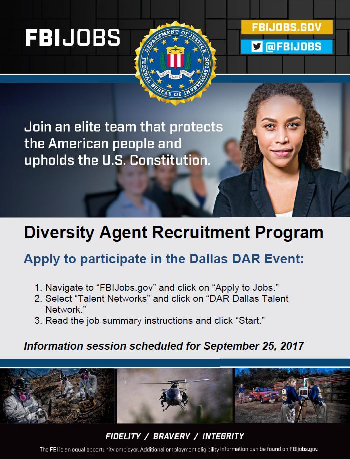 FBI Diversity Agent Recruitment Program FBI Dallas Citizens Academy