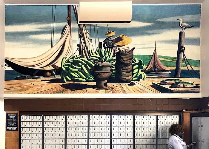 Legendary Murals Showcased In Island Post Office Flamboyan on the Bay