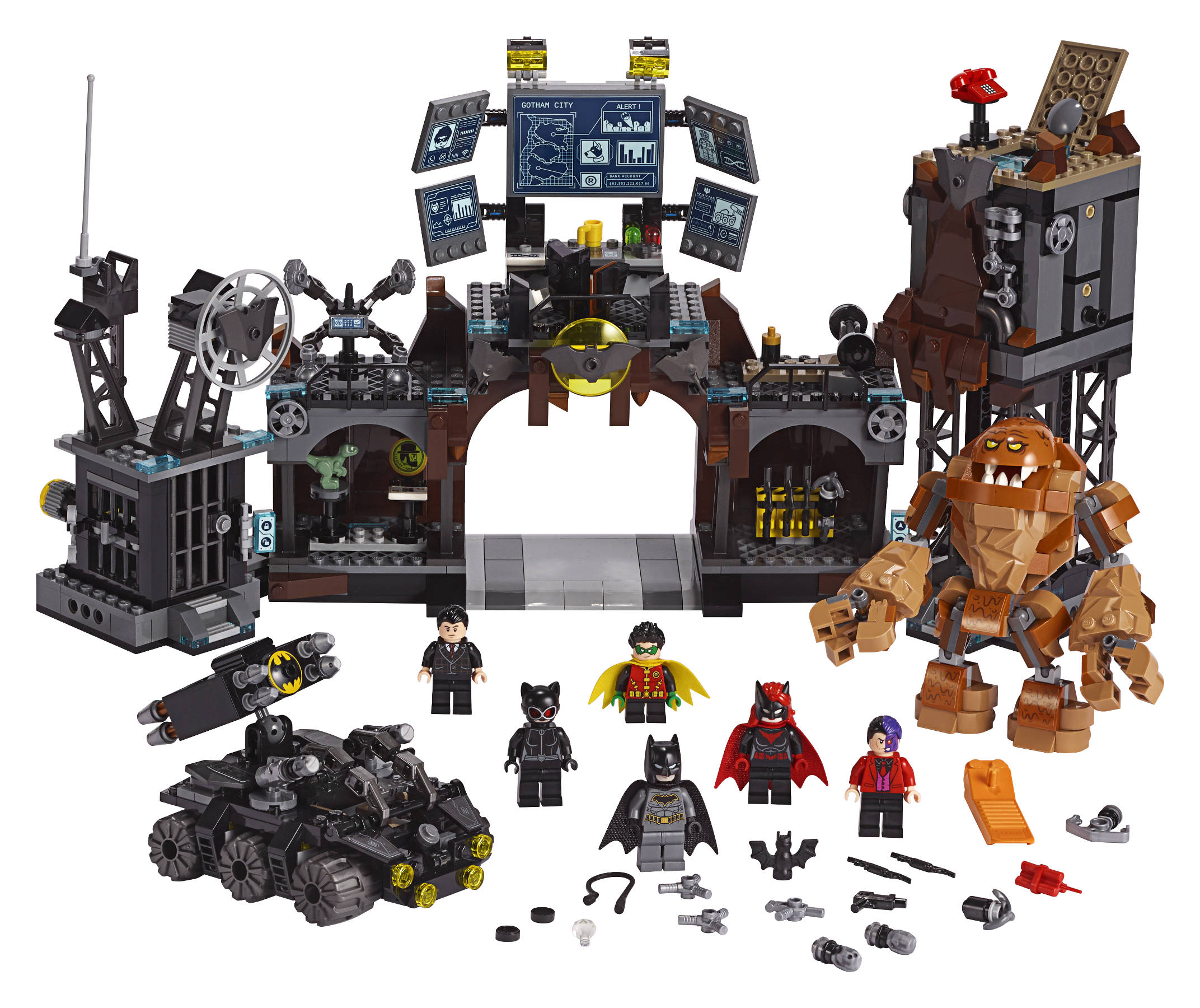 F8f343b97eff Brand New Lego Gotham Bank Two Face Robbery Gotham