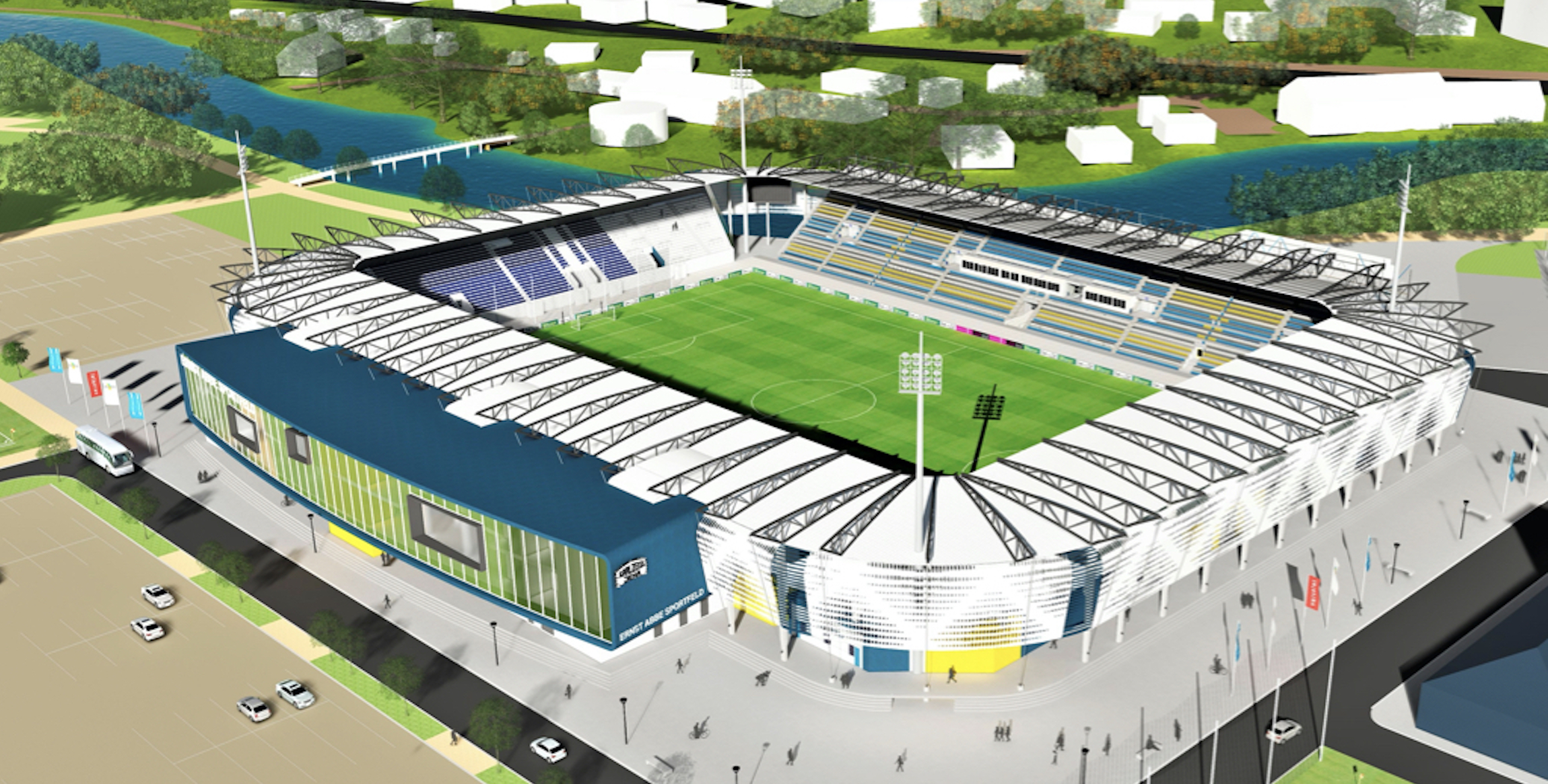 Stadionneubau Bau und Betreiberverträge unter Dach und Fach FC Carl