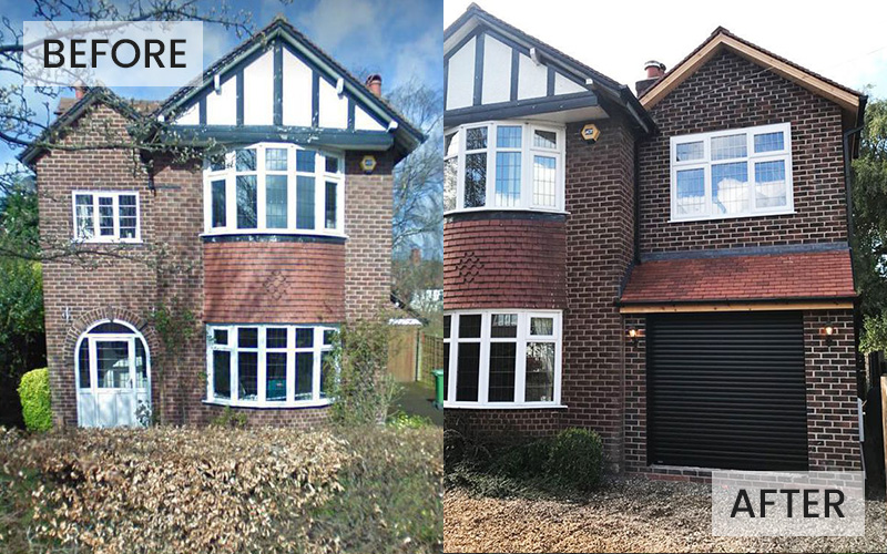 Double storey side extension, single storey rear extensions and kitchen