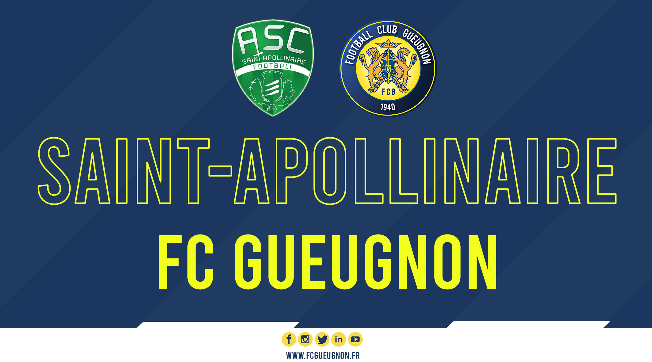 [N3 J01] ASC Saint Apollinaire FC Gueugnon Live FOOTBALL CLUB