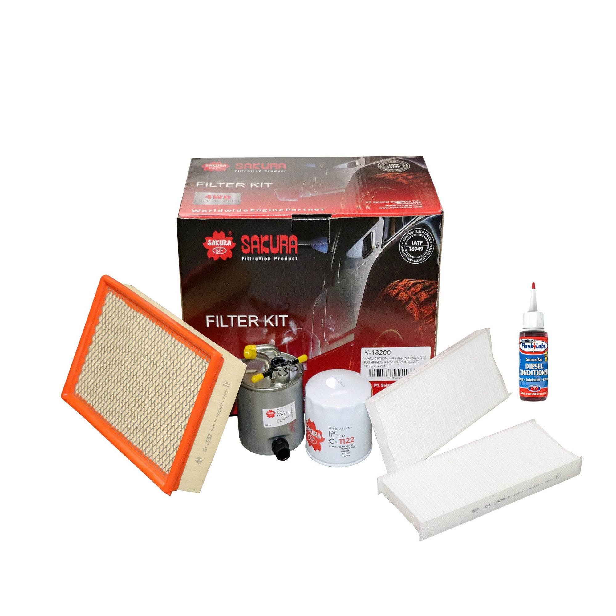 Nissan Navara D40/PATHFINDER R51 2.5L YD25DDTI Air, Fuel, Oil Filter