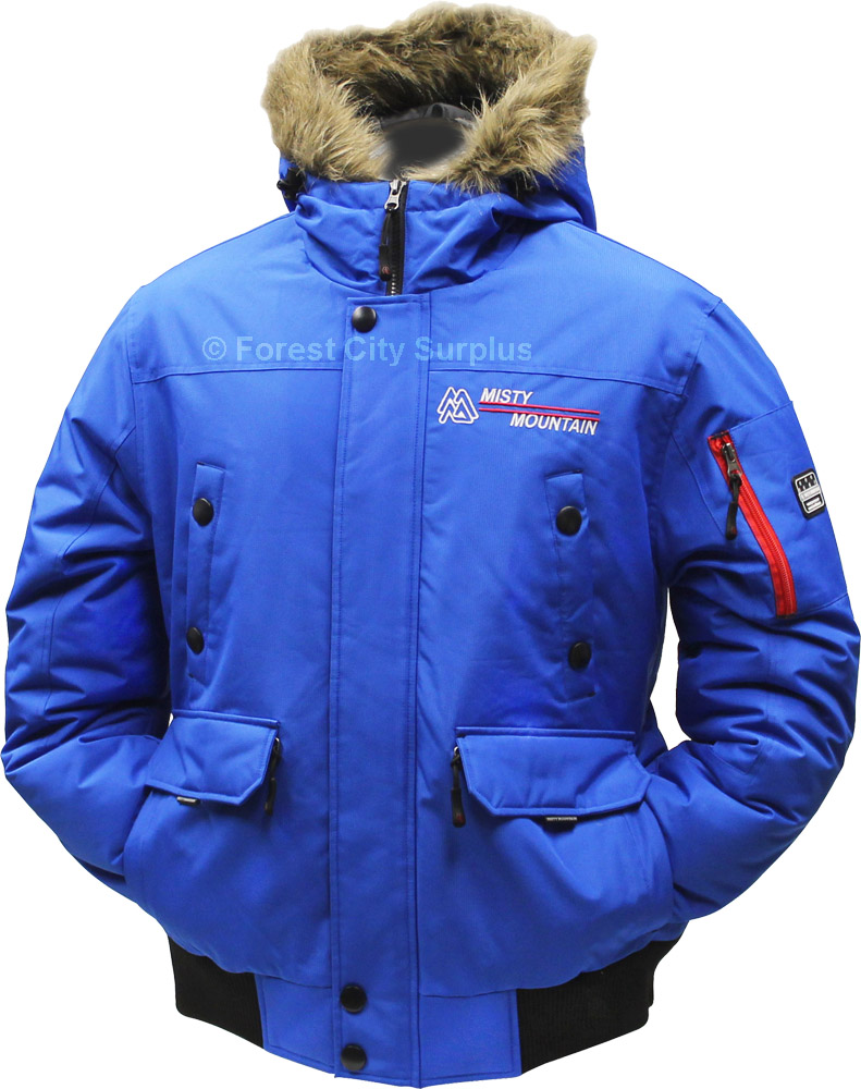 Men's Misty Mountain® Crossfire Bomber Jackets with Faux Fur Trimmed