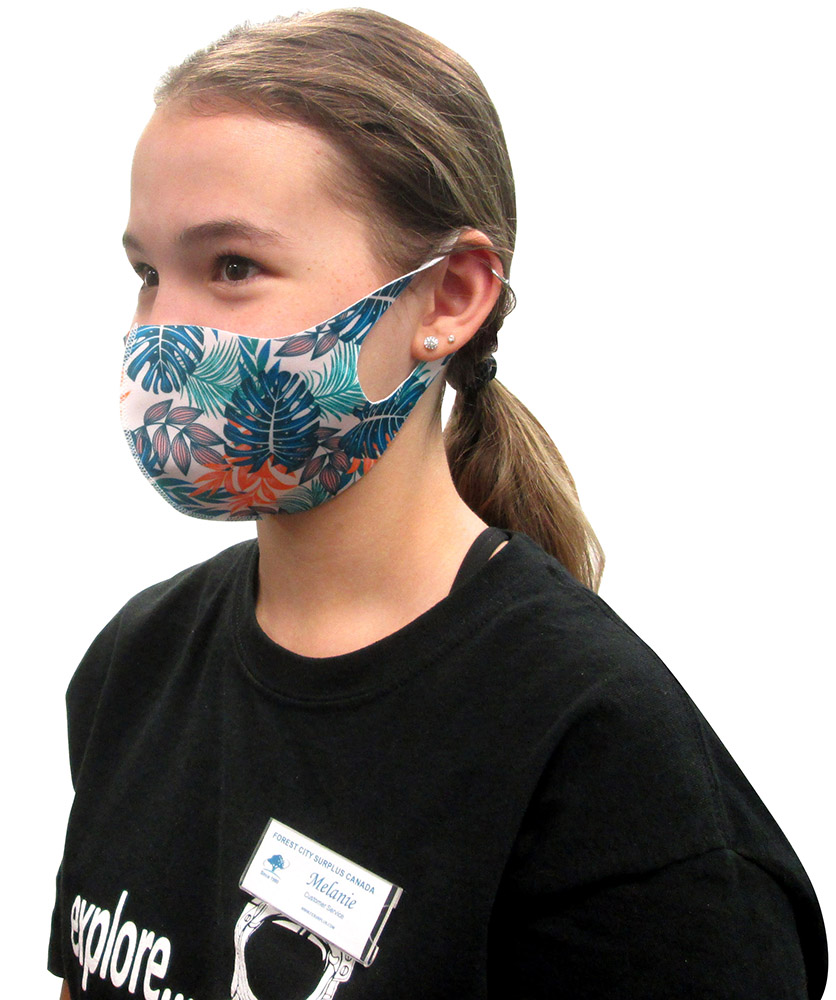 Reusable and Washable Tropical Fashion Masks Safety Gear & Coveralls