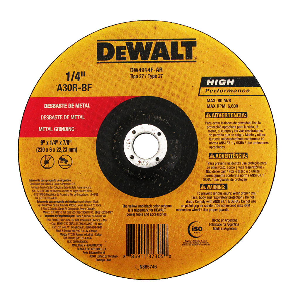 DeWALT Metal 9" Grinding Wheel Drills, Sanders, and More Forest