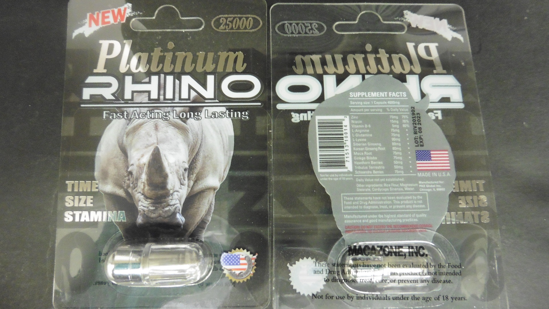Rino List 2023 Public Notification: Platinum Rhino 25000 Contains Hidden Drug Ingredient | Fda