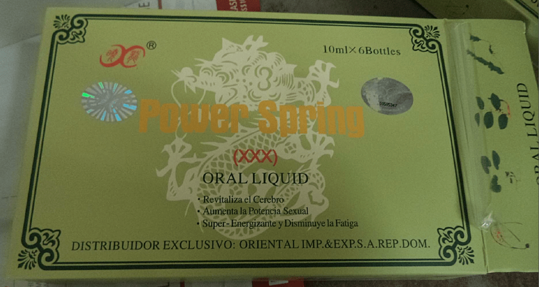Public Notification Power Spring (XXX) Oral Liquid contains hidden