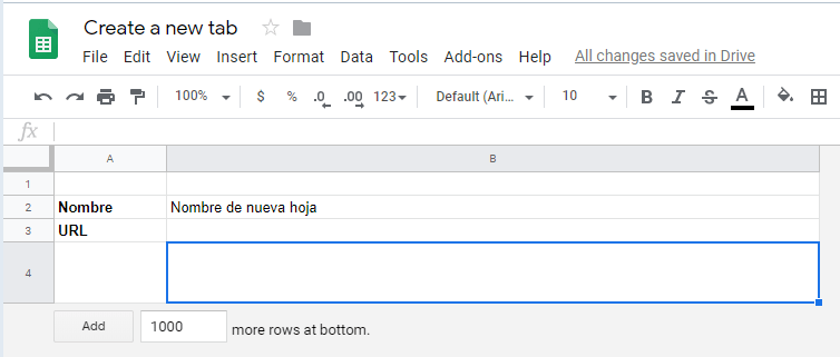 Macro en google apps script para crear un nuevo archivo en