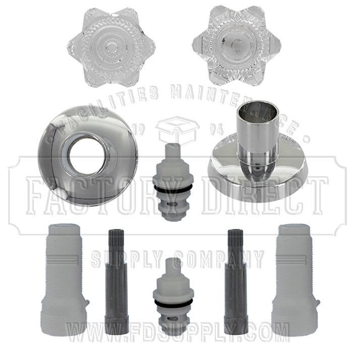 Factory Direct Plumbing Supply | Replacement NIBCO* 2 Handle Tub