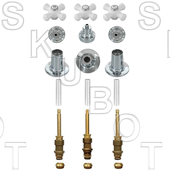 Factory Direct Plumbing Supply Price Pfister* Porcelain Cross Handle