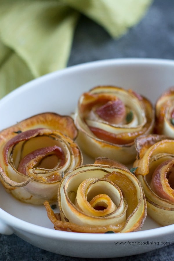 Irresistible Roasted Potato Bacon Roses Fearless Dining
