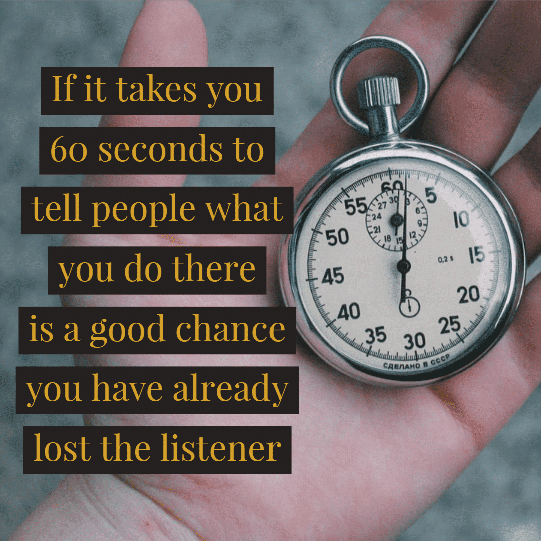Elevator Speech Template How to Create a 30 Second Commercial for Yourself