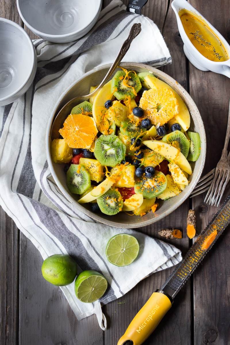 TURMERIC FRUIT SALAD WITH TOASTED COCONUT Feasting At Home