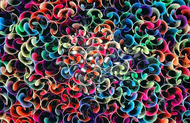 Disposable Everyday Objects Transformed Into Abstract Works of Art Feature Shoot