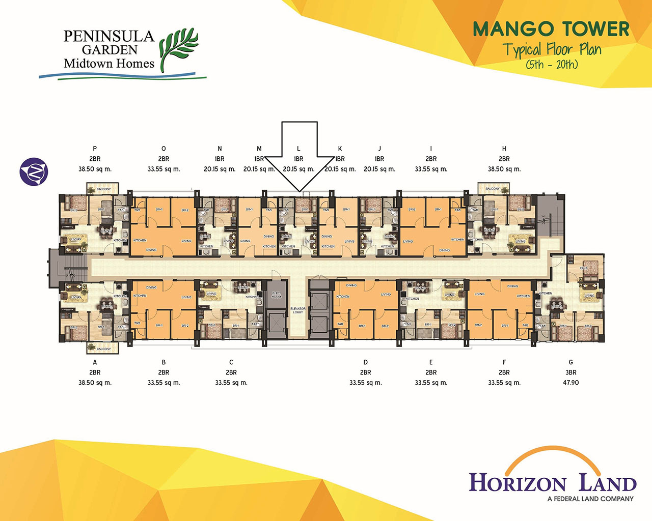 Peninsula Garden Midtown Homes Mimosa Tower (PGMH) Manila Condo For Sale