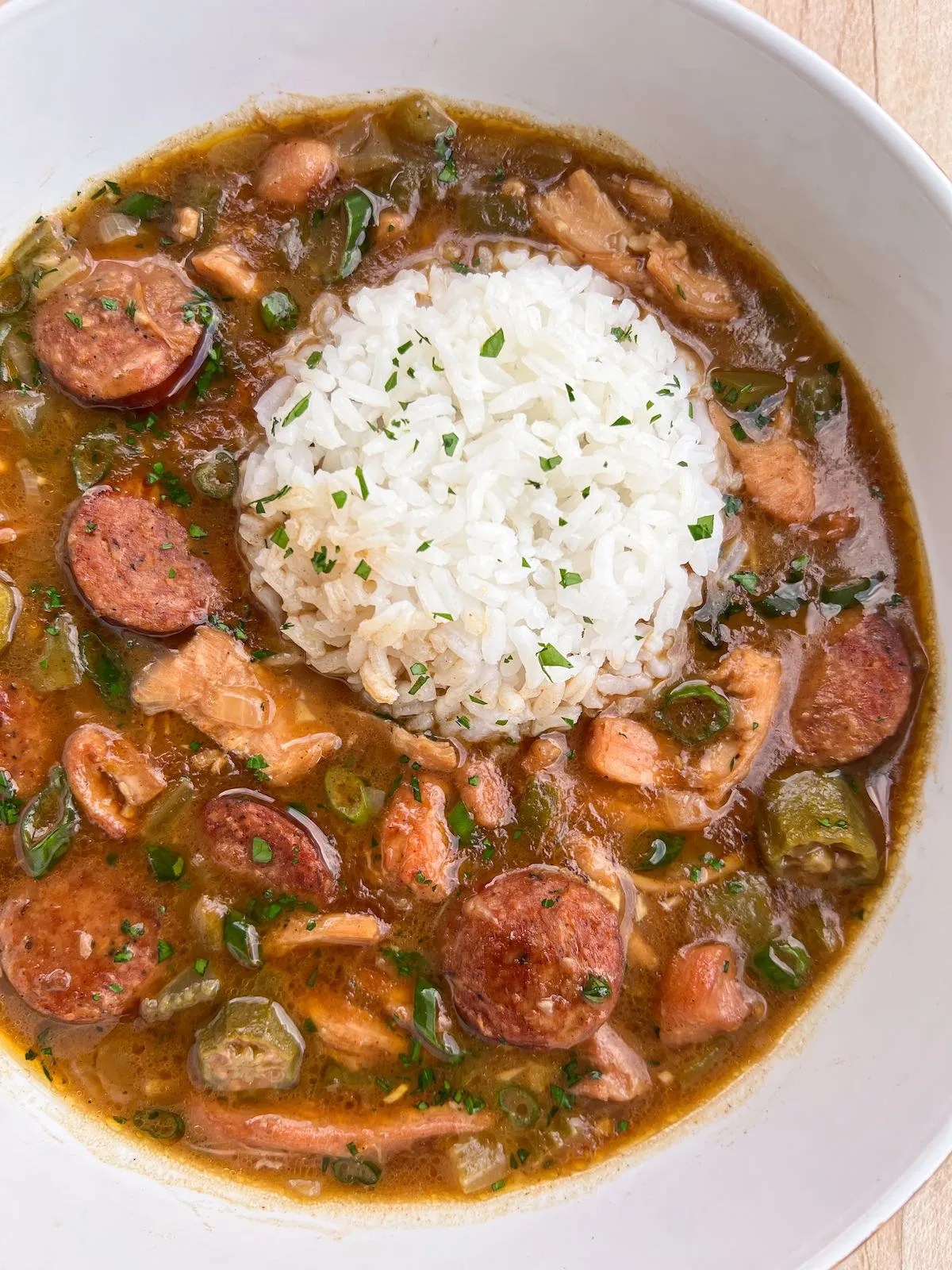 Chicken and Sausage Gumbo FeedMi