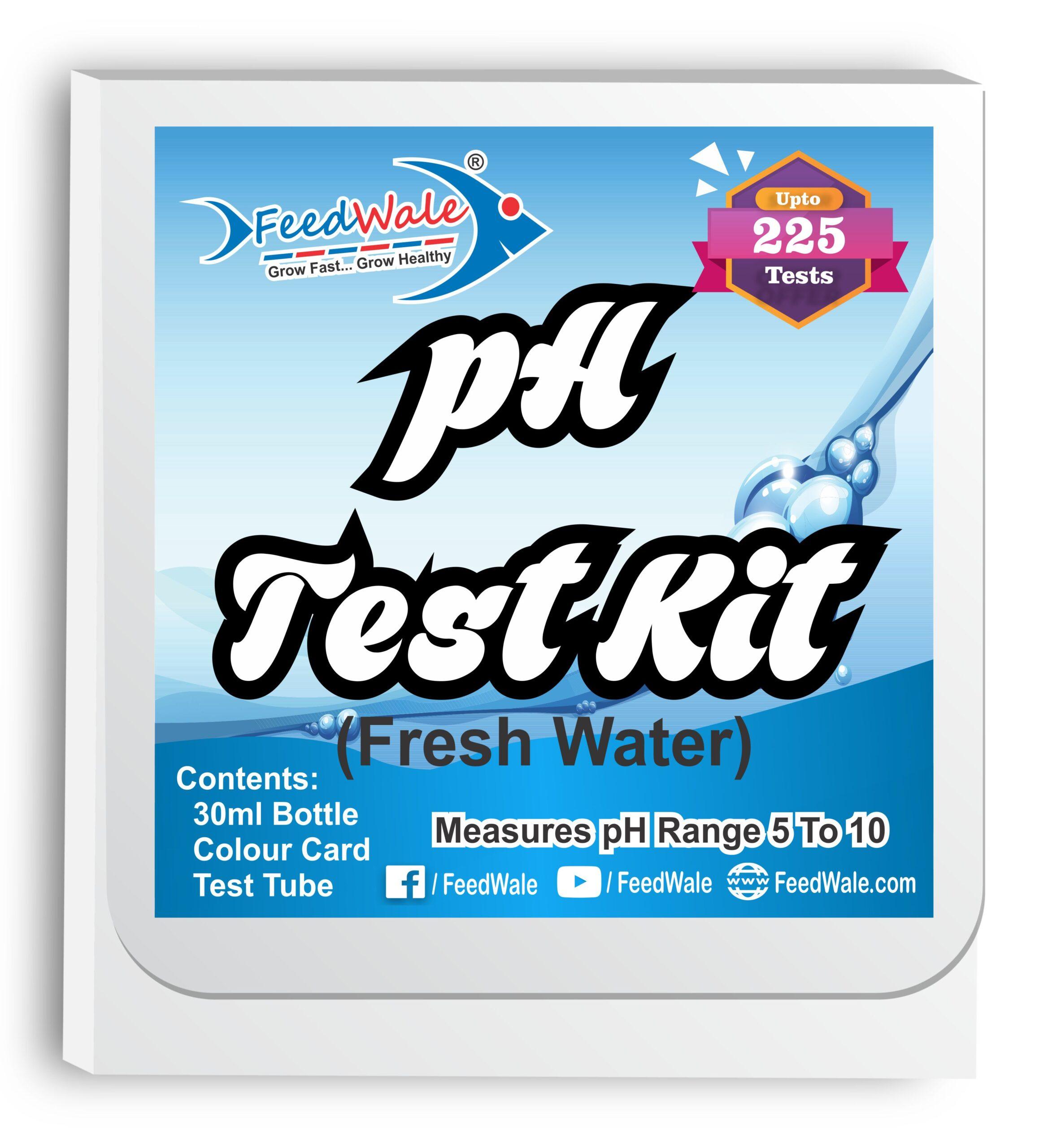 FeedWale pH Test Kit Fresh Water 225 Tests Per Kit FeedWale