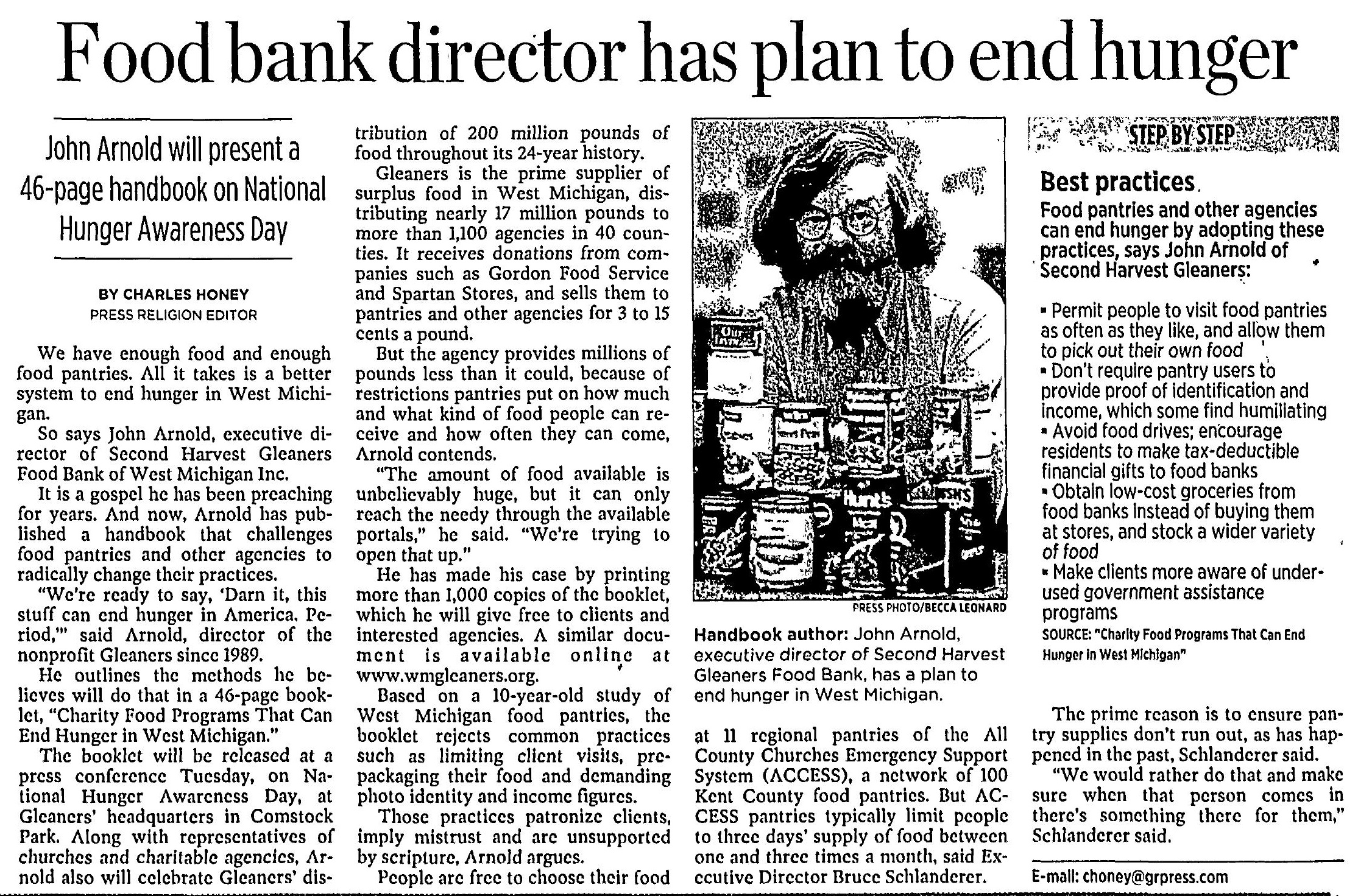 Waste Not Want Not study findings published Feeding America West Michigan