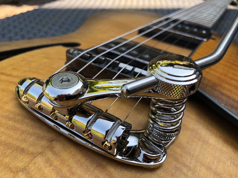 Duesenberg Les Trem II in Nickel Retrofit Trem Unit for Andertons