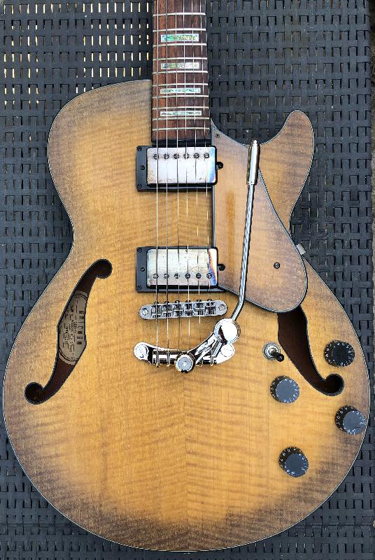 Duesenberg Les Trem II in Nickel Retrofit Trem Unit for Andertons