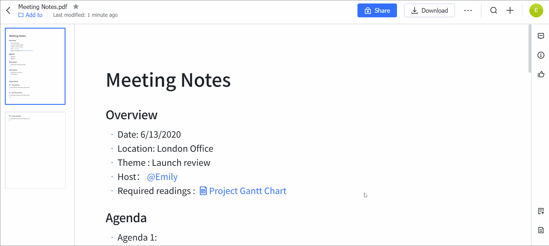 Upload files and preview them online