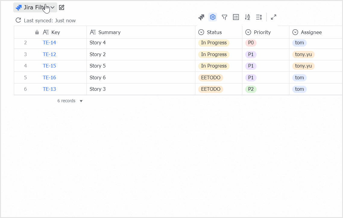 Insert a Jira Filter into Docs