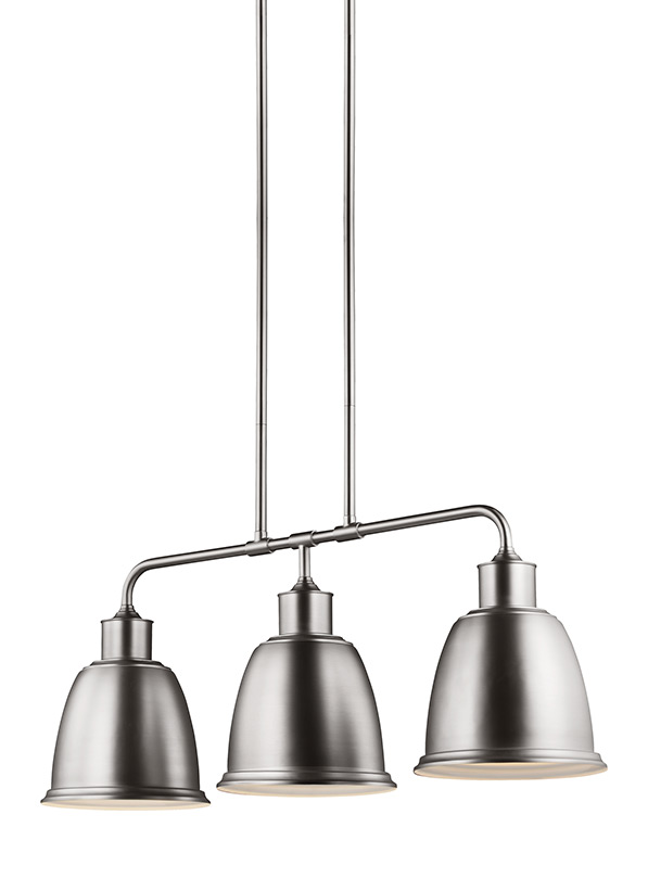 F3021/3SN,3 Light Island,Satin Nickel