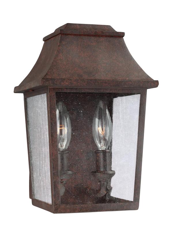 OL11900PCR,2 Light Outdoor Wall Lantern,Patina Copper